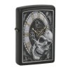 Zapalovač Zippo Skull Clock, matný  Zapalovač Zippo Skull Clock, matný