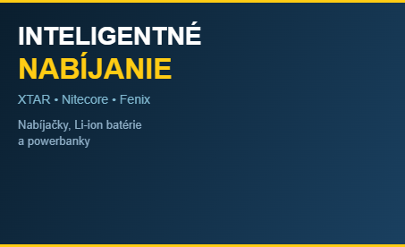 Inteligentne nabijanie XTAR Nitecore nabijacky a baterie