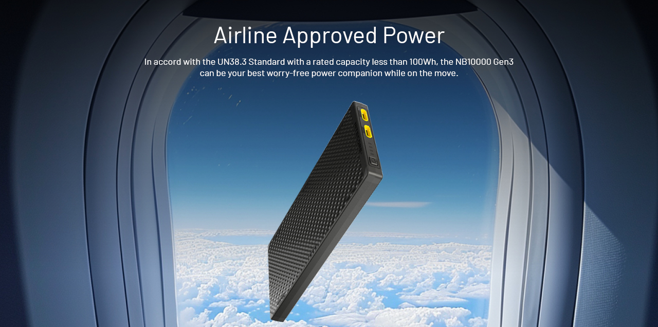 Powerbanka do lietadla – certifikované Nitecore modely do 100 Wh v príručnej batožine