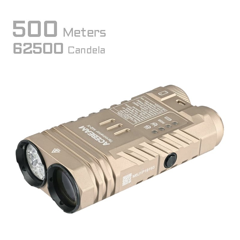 Acebeam Terminator M2-X — dvojhlavá EDC baterka s dosvitom 500 m a RGB svetlom