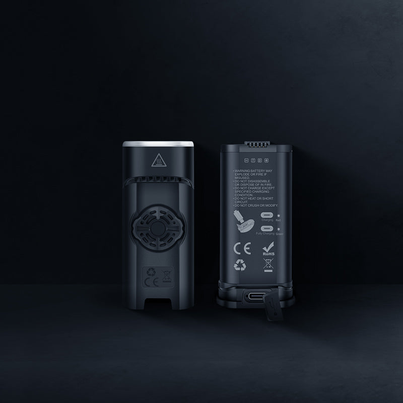 Batériový modul svetla Magicshine ALLTY 2500S s vlastným USB-C portom a základňa Garmin