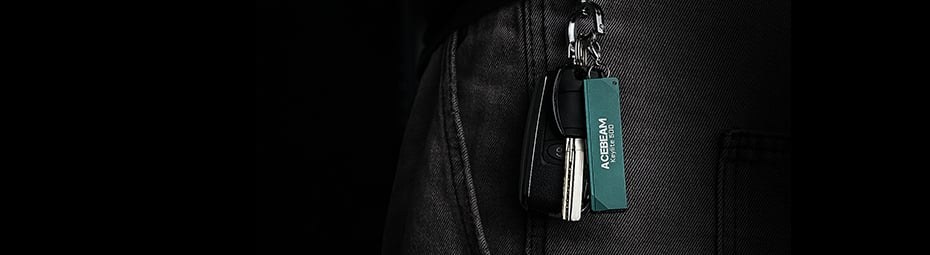 Acebeam Keylite na kľúčoch — EDC svetlo do vrecka