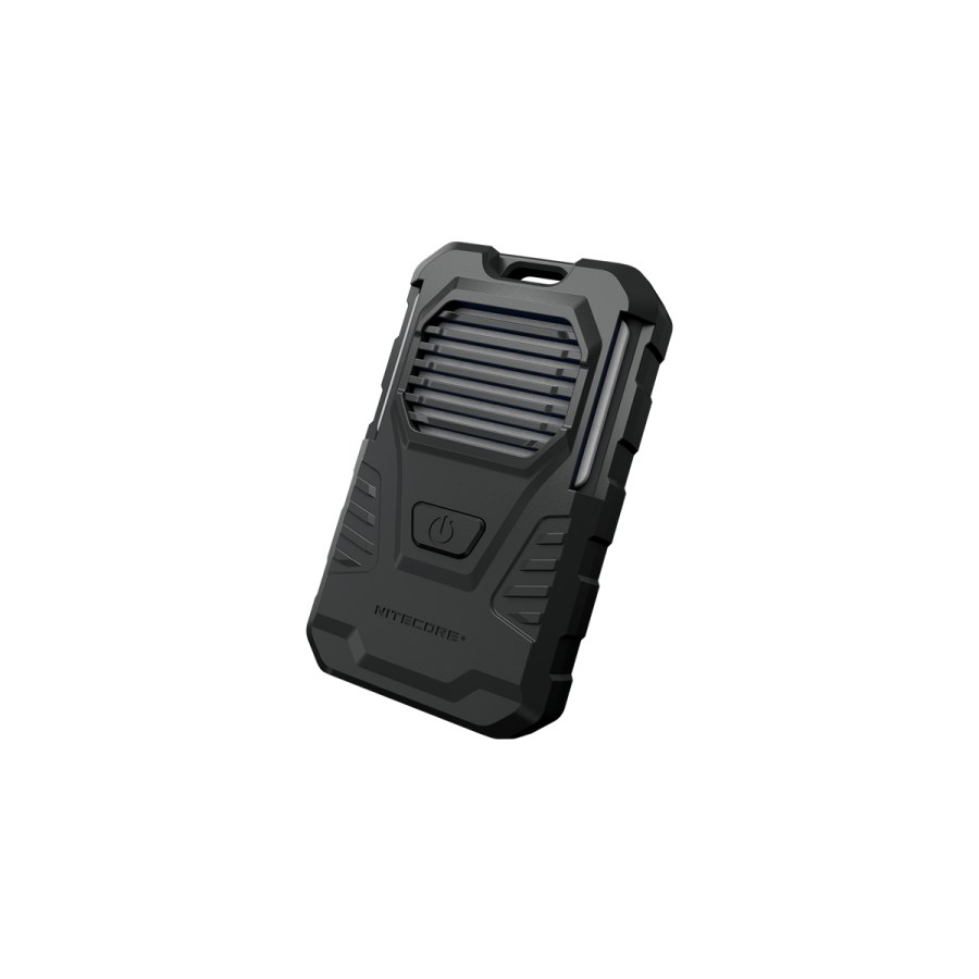 Nitecore EMR06 TAC – taktický prenosný odpudzovač komárov s odnímateľným klipom, pohľad pod uhlom