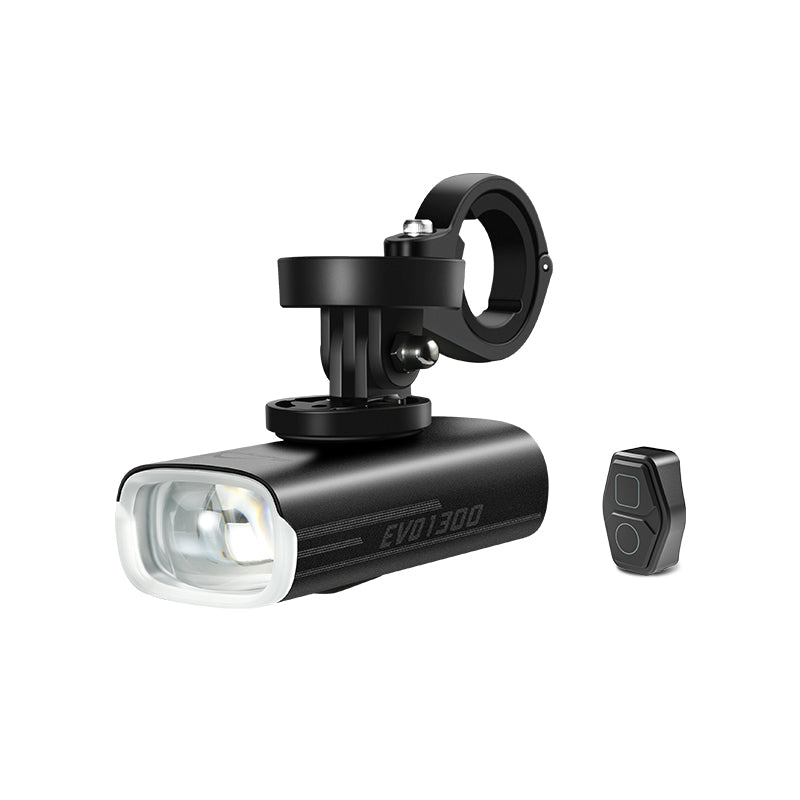 Magicshine EVO 1300 — predné cyklosvetlo 1300 lm s predsadeným držiakom a diaľkovým ovládaním MJ-6508