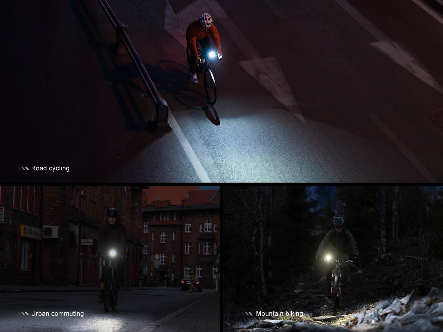 Fenix BC28R Emerald pri nočnej jazde na ceste, pri dochádzaní mestom a v teréne na horskom bicykli