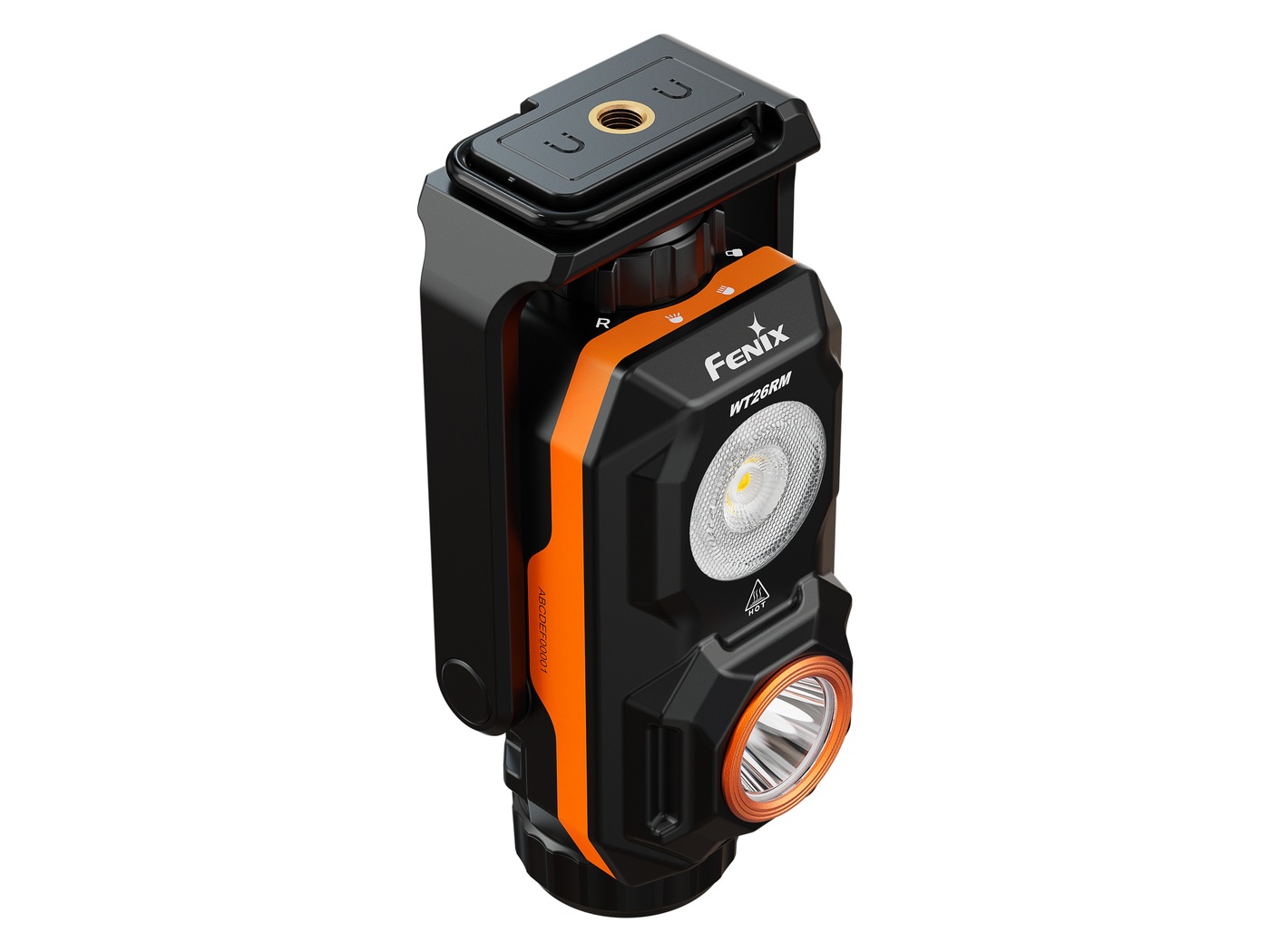 Madlo Fenix WT26R otočné o 360 stupňov so závitom na uchytenie a piktogramami režimov