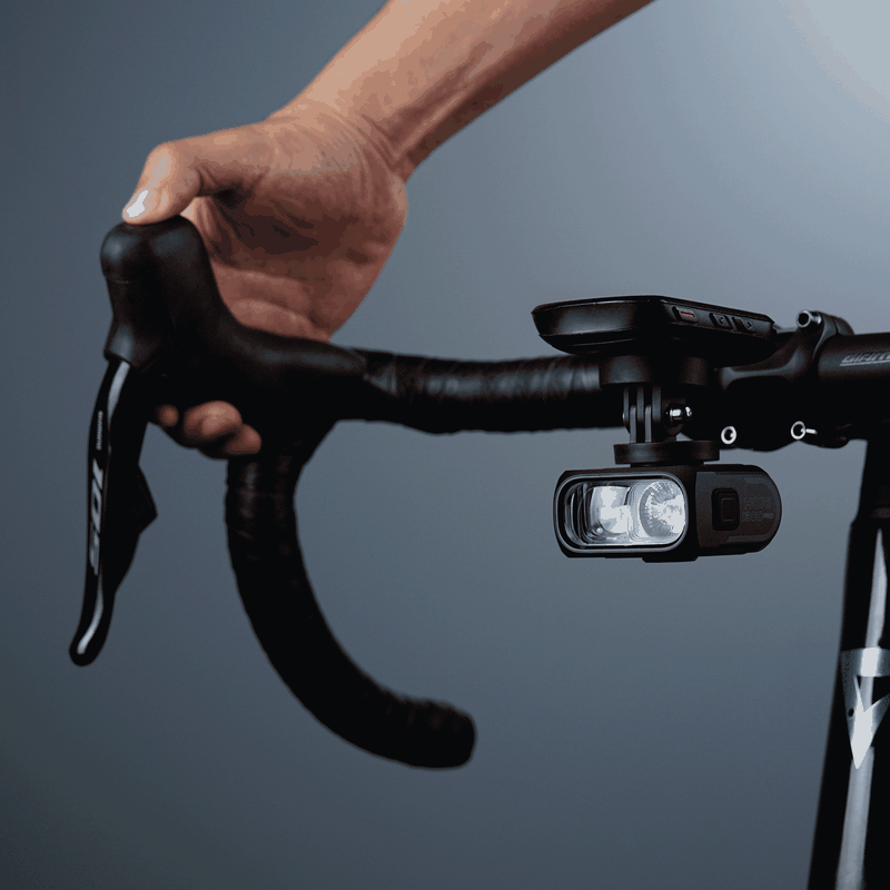 Ovládanie svetla Magicshine HORI 1300 PRO tlačidlom na radiacej páke Shimano Di2