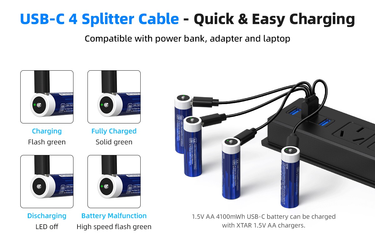 XTAR USB-C nabijanie