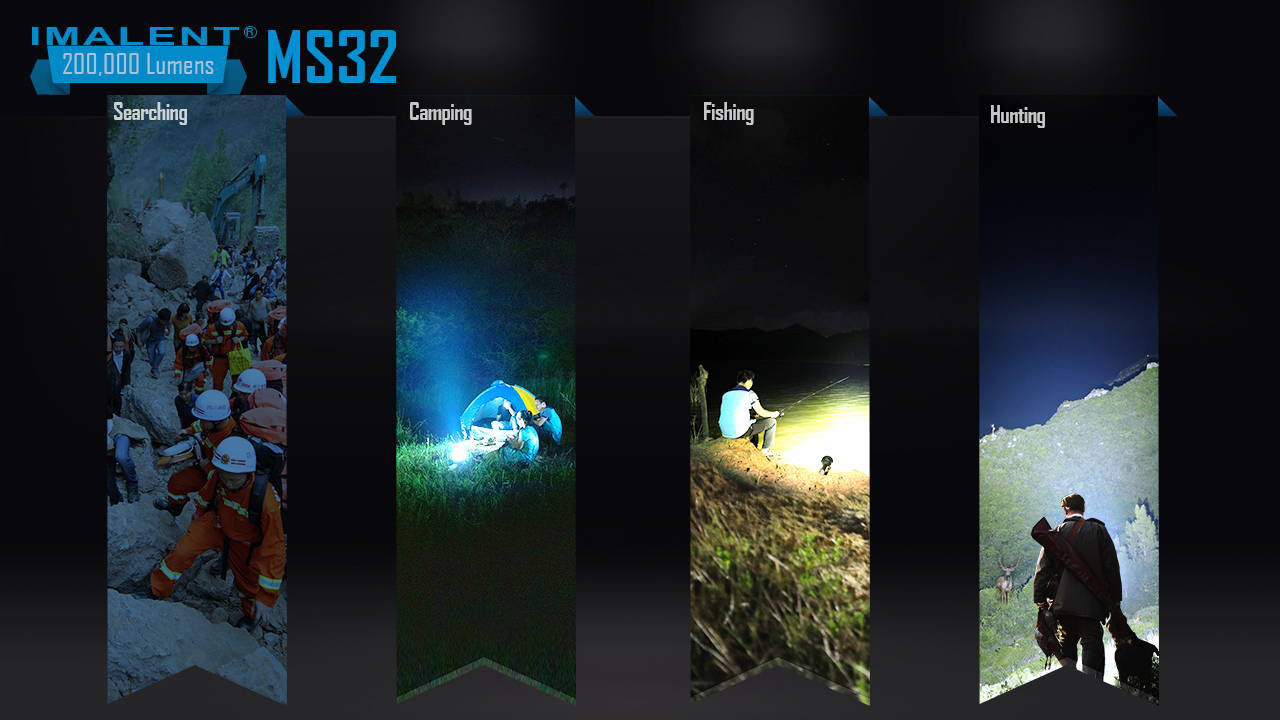 Imalent MS32W – využitie pri pátraní a záchrane, kempovaní, rybolove a poľovníctve