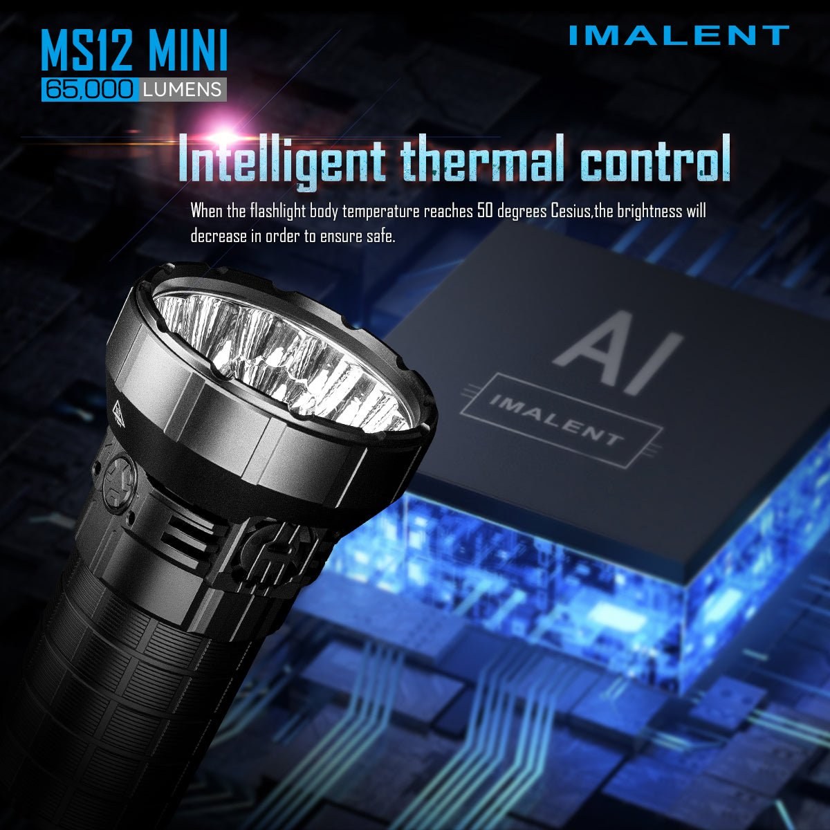 Inteligentný teplotný modul Imalent MS12 Mini C automaticky reguluje jas podľa teploty
