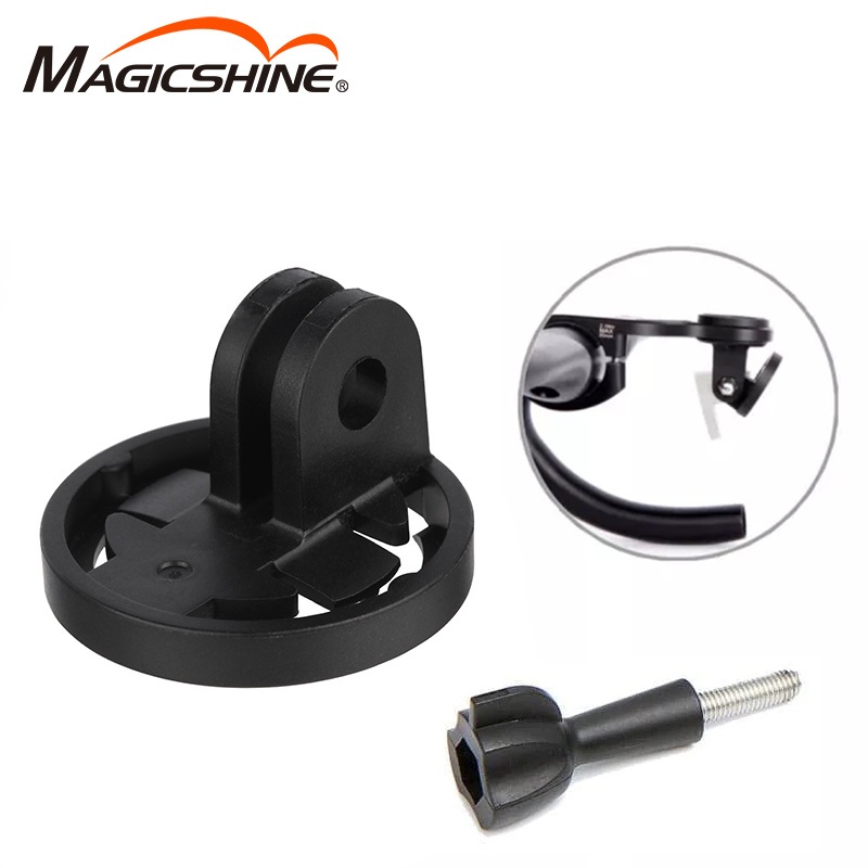 Magicshine adaptér Garmin na GoPro so skrutkou a detailom uchytenia pod predsadeným držiakom