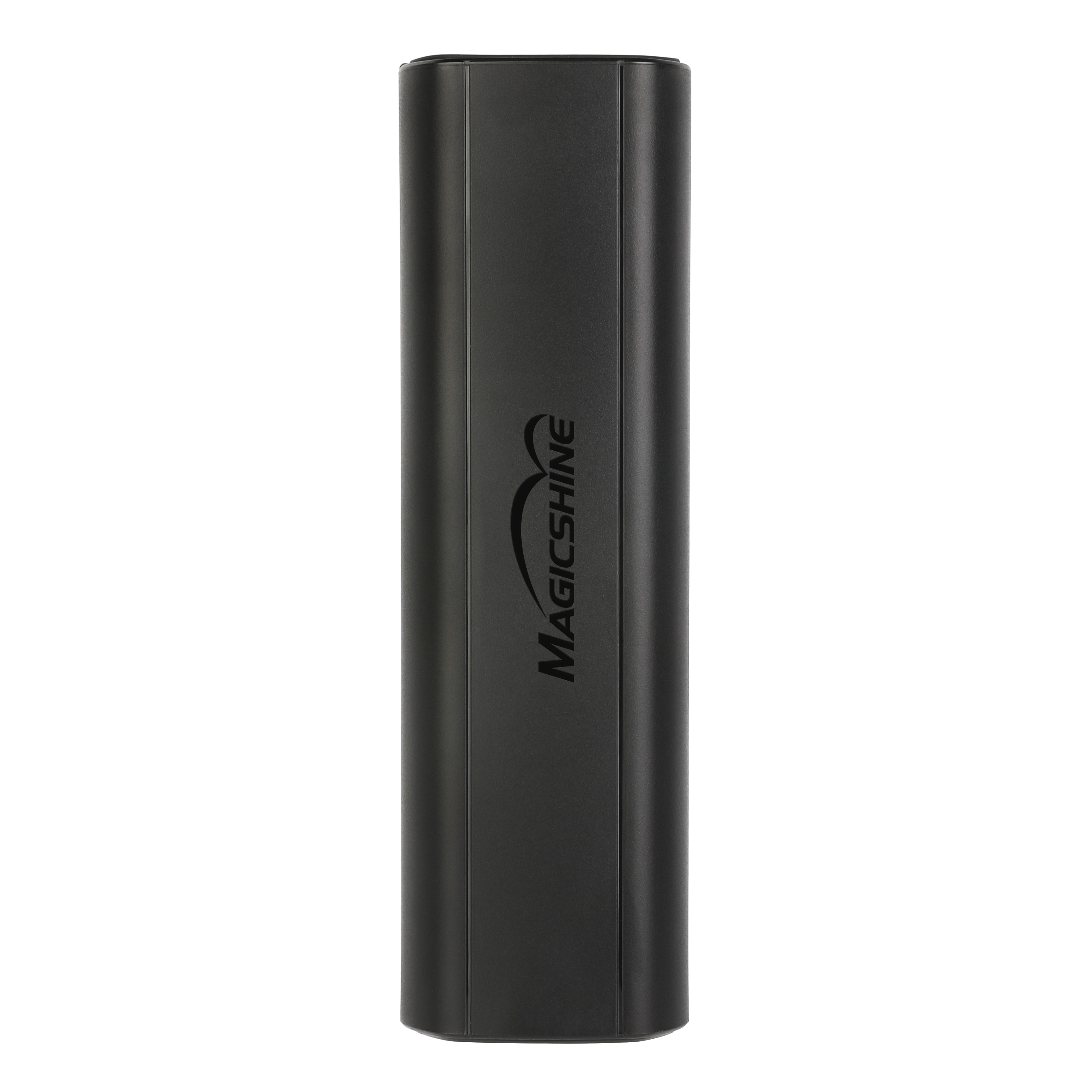 Magicshine MJ-6118 V2.0 externý batériový pack pre svetlá MJ a MONTEER, pohľad zhora s razeným logom