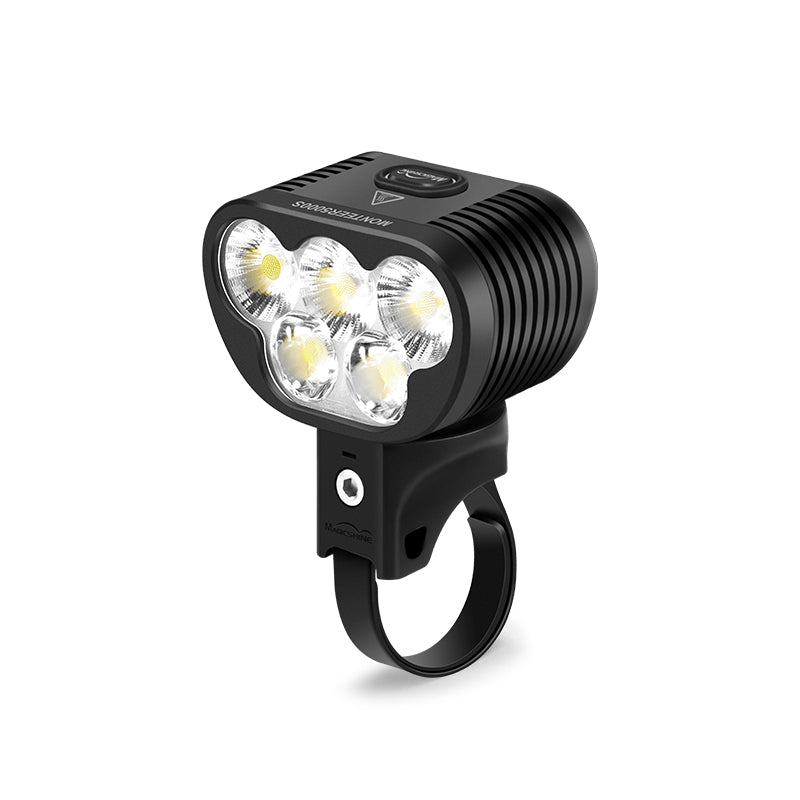 Magicshine MONTEER 5000S — predné MTB cyklosvetlo 5000 lm s piatimi LED a štvrťotáčkovým držiakom Garmin