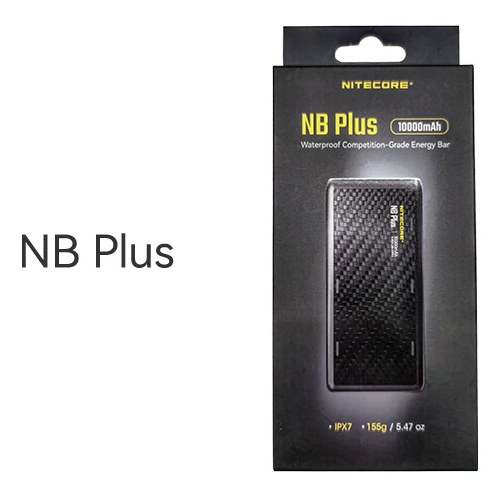 Nitecore NB Plus predajné balenie — krabička powerbanky 10 000 mAh s krytím IPX7 a hmotnosťou 155 g