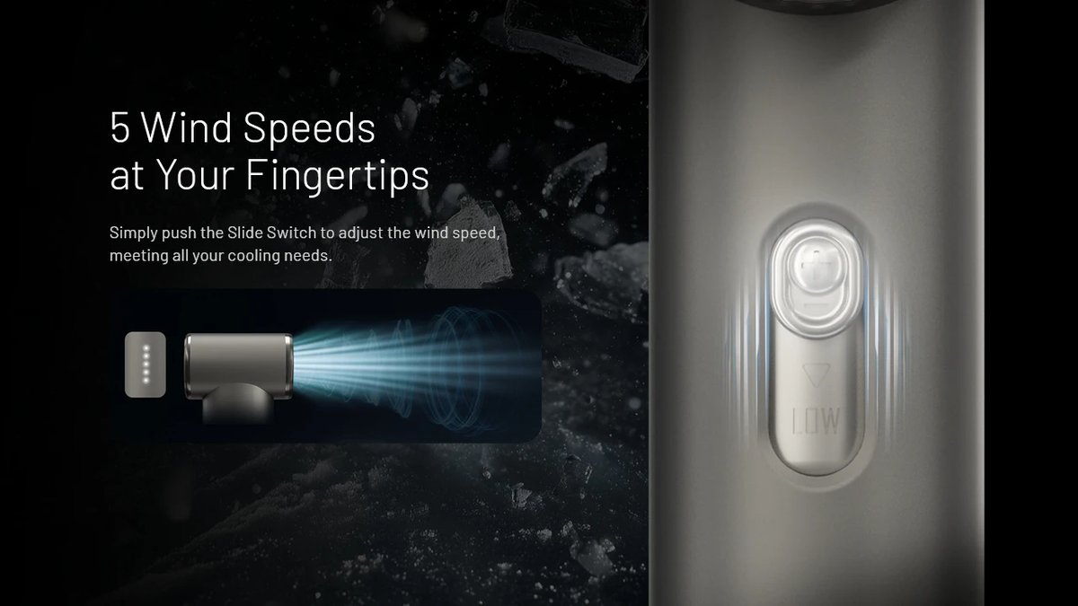 Nitecore NEF01 odolný ventilátor funguje spoľahlivo v teplotnom rozsahu od -10 °C do +45 °C vonku aj v interiéri