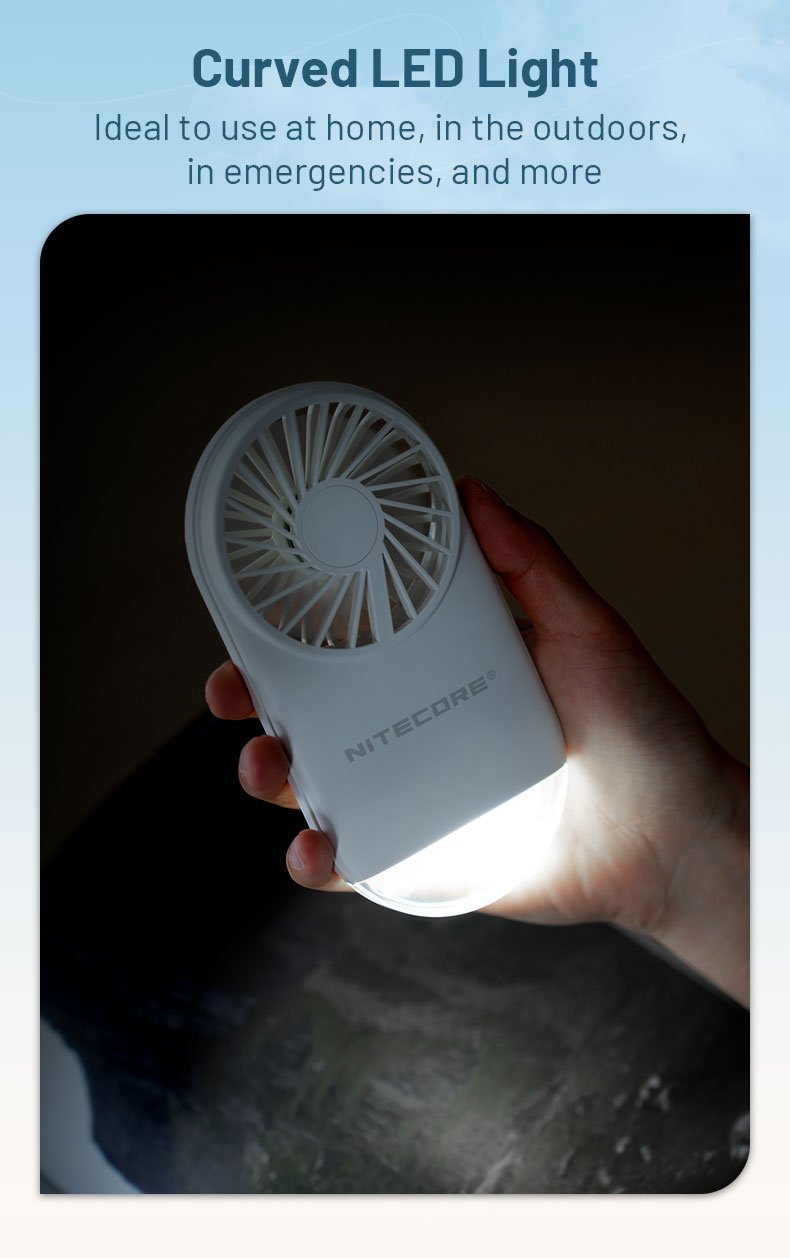 Nitecore NEF02 zakrivené LED svetlo svieti v tme, vhodné domov, do prírody aj na núdzové osvetlenie pri výpadku prúdu