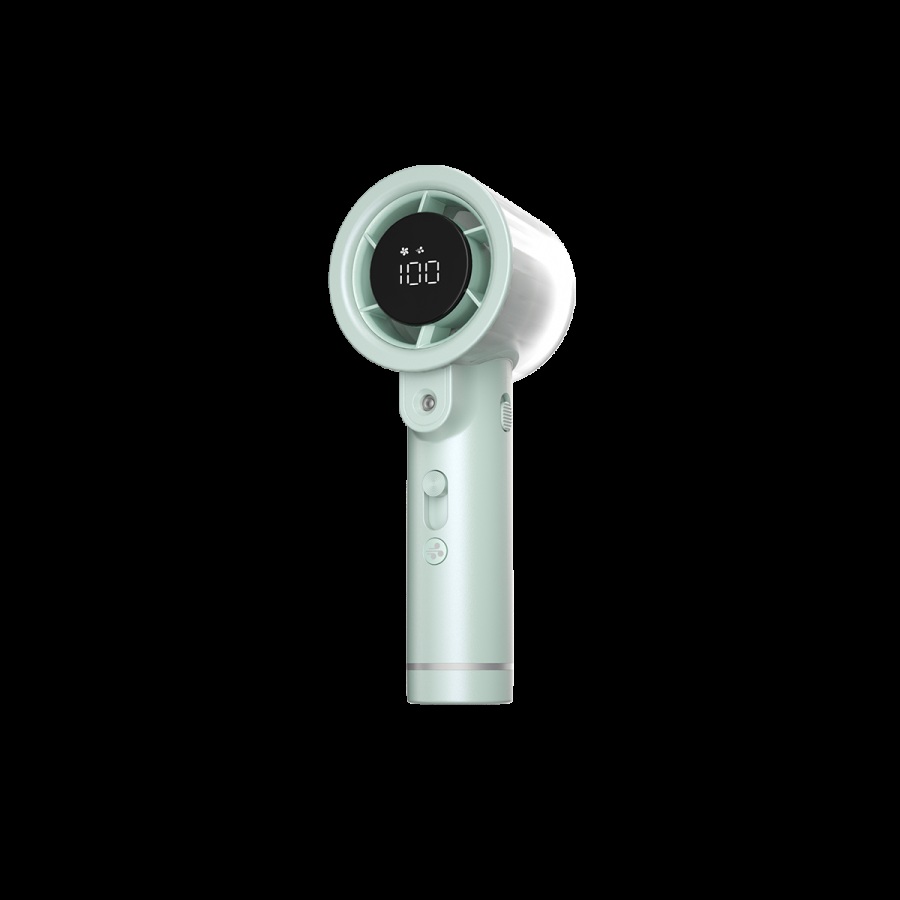 Nitecore izzCool 20 Pro v mätovo-zelenom prevedení (Mint Green), ručný ventilátor s vodnou hmlou a LED displejom