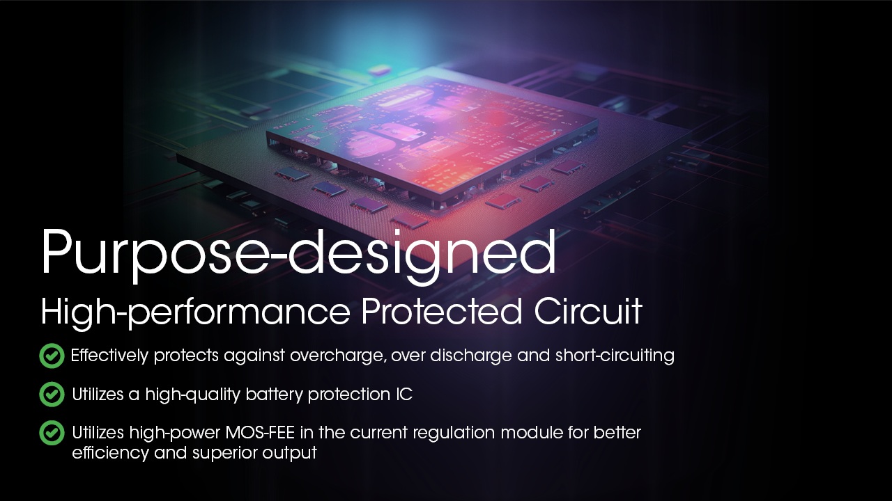 Nitecore NL2153 vysokovýkonný ochranný obvod s kvalitným IC a MOSFET v module regulácie prúdu