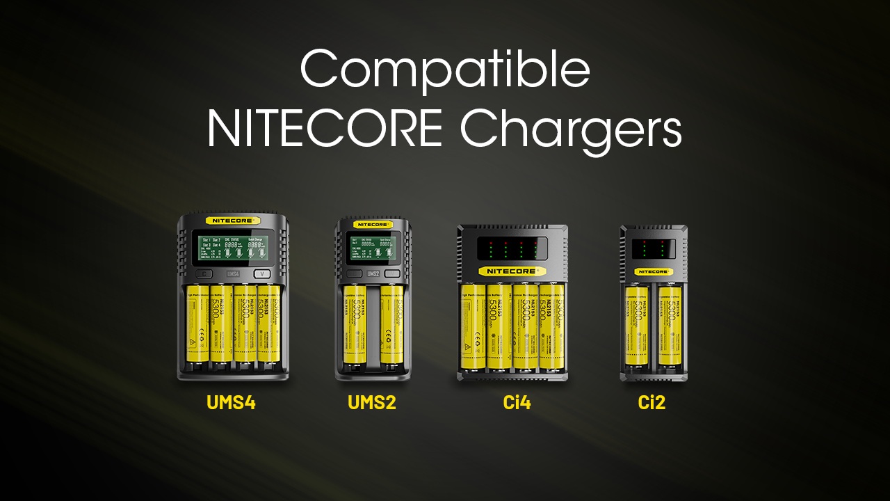 Nitecore NL2153 v kompatibilných nabíjačkách NITECORE UMS4, UMS2, Ci4 a Ci2
