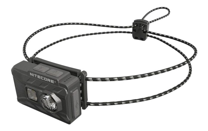 Nitecore NU20 Classic ultraľahká EDC čelovka — UHE LED, šnúrová čelenka, čierna