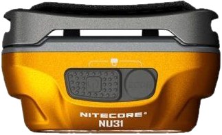 Nitecore NU31 oranžová trailová čelovka s tromi zdrojmi svetla — primárna biela, High CRI a červená LED