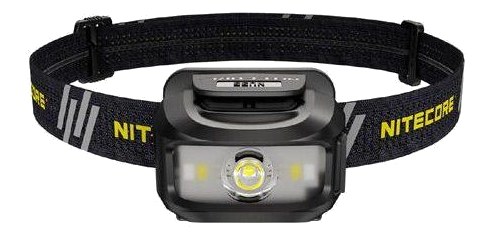 Nitecore NU35 pracovná čelovka s duálnym napájaním — vstavaný Li-ion akumulátor aj 3× AAA záloha, čierno-žltá reflexná čelenka