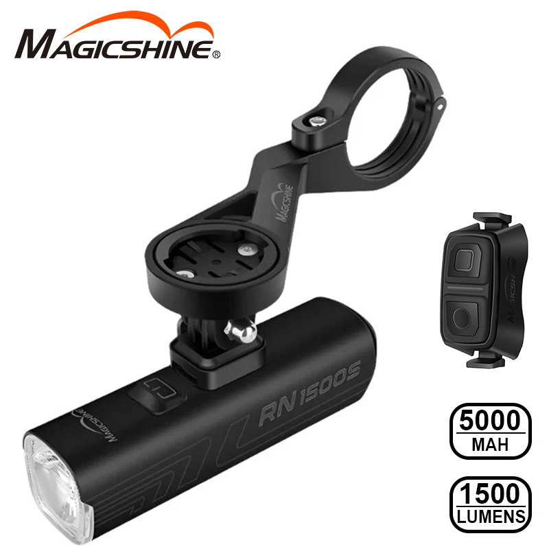 Magicshine RN 1500S &ndash; predné cyklosvetlo 1500 lm na predsadenom držiaku s diaľkovým ovládačom MJ-6558 a batériou 5000 mAh