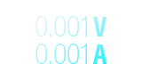 Ikona rozlíšenia merania 0,001 V a 0,001 A na analyzéri SkyRC MC5000