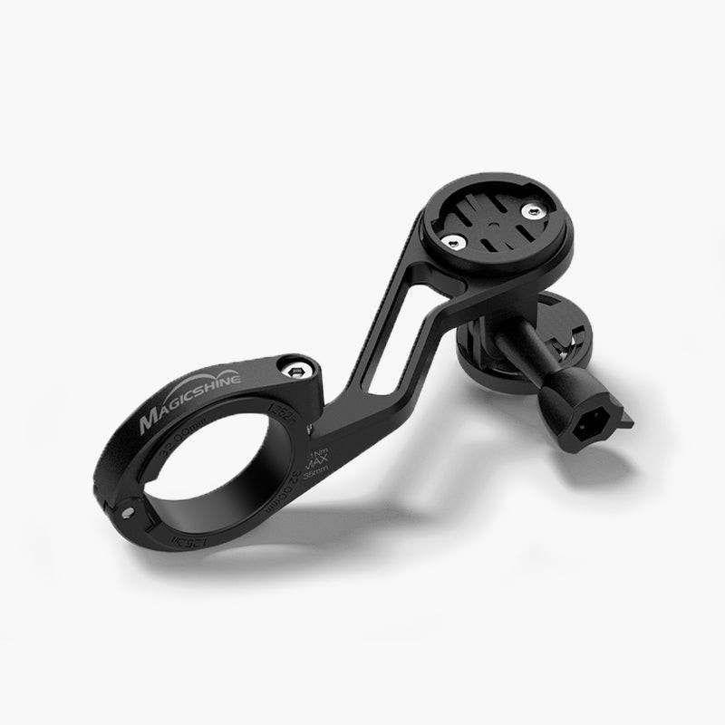 Magicshine TTA predsadený držiak na cyklopočítač a svetlo, telo z CNC hliníka s objímkou na riadidlá 31,8 a 35 mm