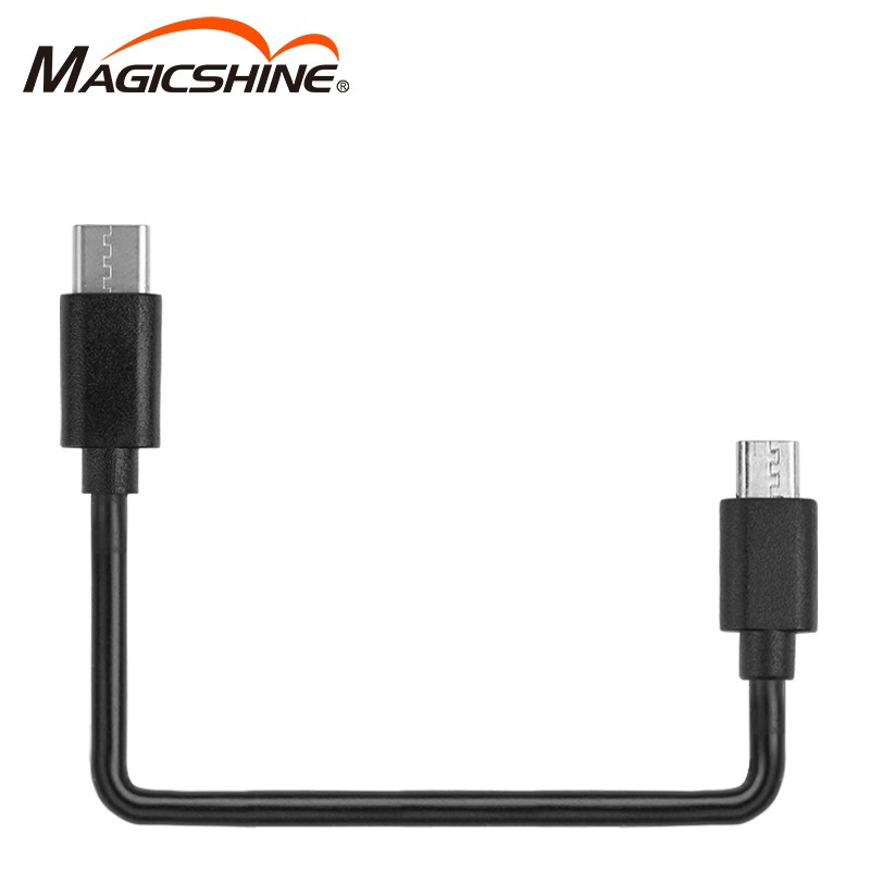 Magicshine kábel USB-C – micro-USB: koncovka USB-C a koncovka micro-USB na nabíjanie starších zariadení