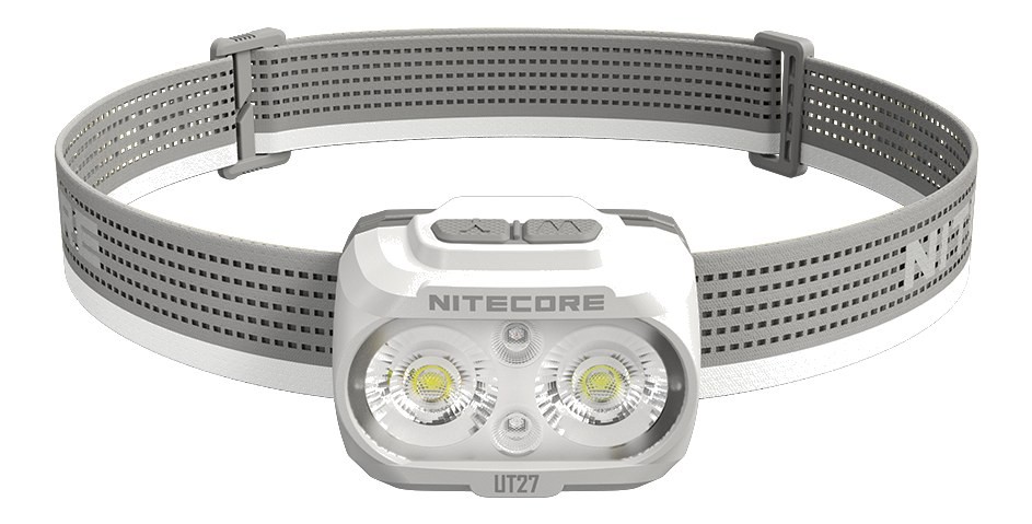 Nitecore UT27 biela — Dual Beam bežecká čelovka s MCT — biela edícia