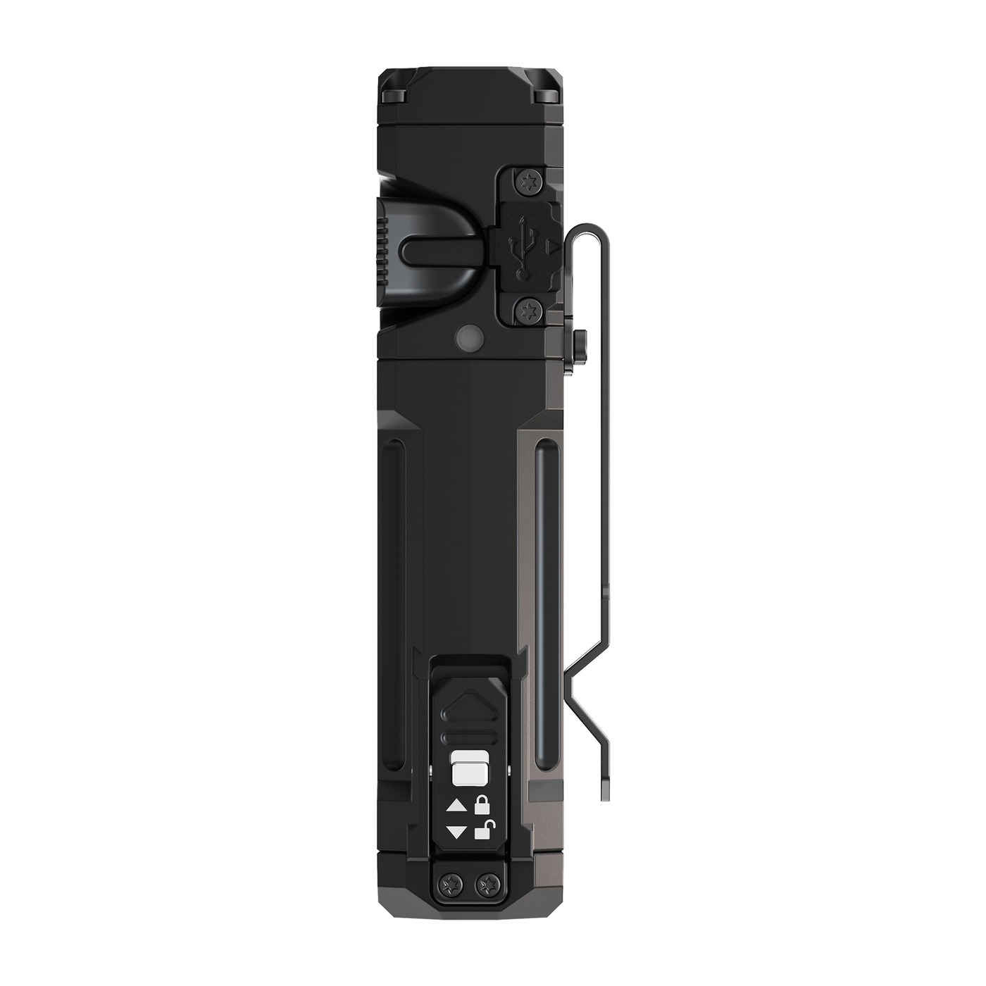 Wuben X2 Pro+ bok s gumovou krytkou portu USB-C, kontrolkou nabíjania, klipom a poistkou dvierok