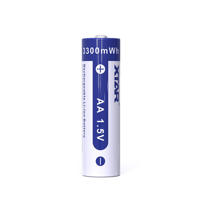 XTAR AA 1,5 V 3300 mWh Li-ion akumulátor – jeden kus, balenie na doplnenie chýbajúcej tužkovej batérie