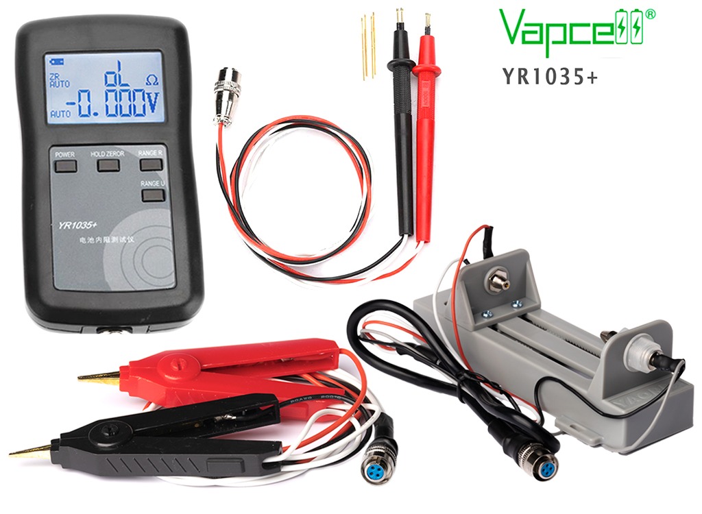 YAOREA YR1035+ komplet set: tester, štvorhrotové sondy, Kelvinove krokosvorky a držiak batérií