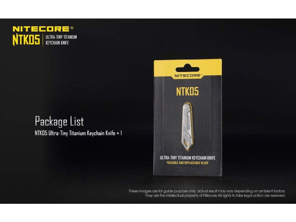 Nitecore NTK05 v originálnom blistri Nitecore so skladacou a vymeniteľnou čepeľou
