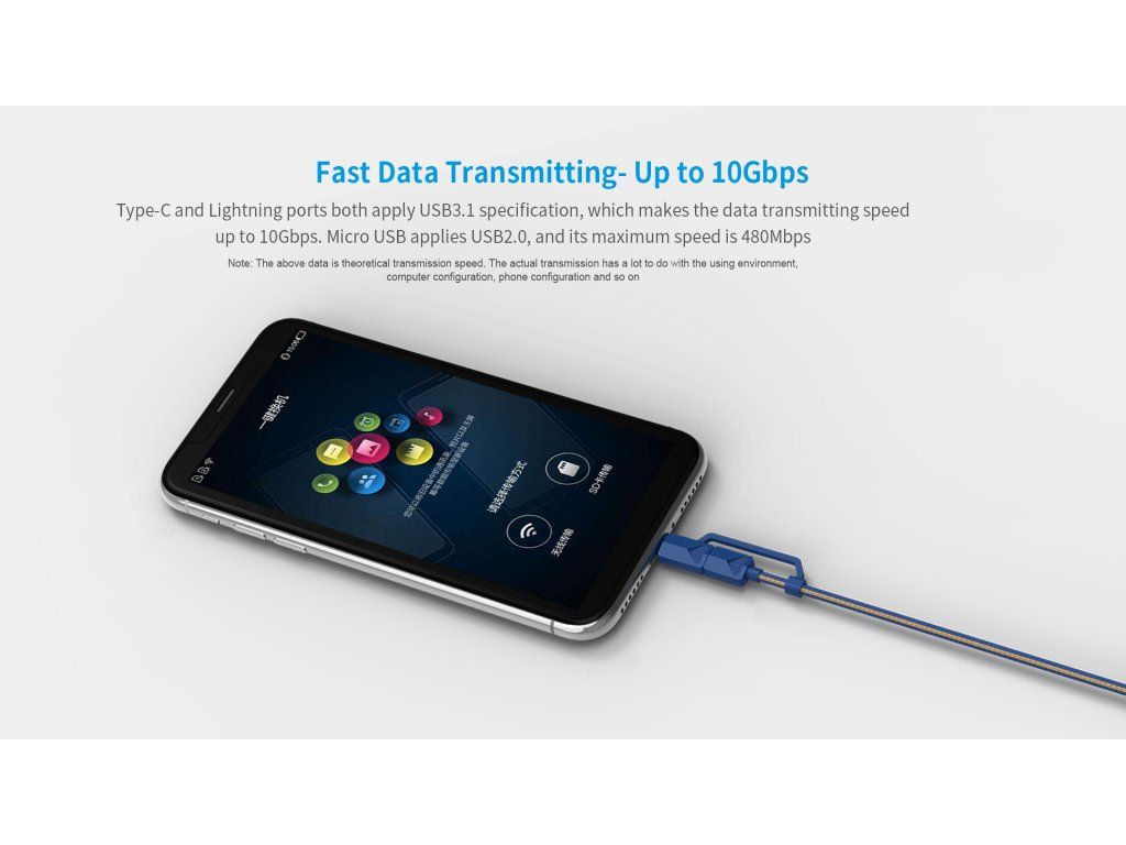 XTAR PDC-3 kábel s prenosom dát podľa štandardu USB 3.1 až 10 Gbps cez koncovku USB-C