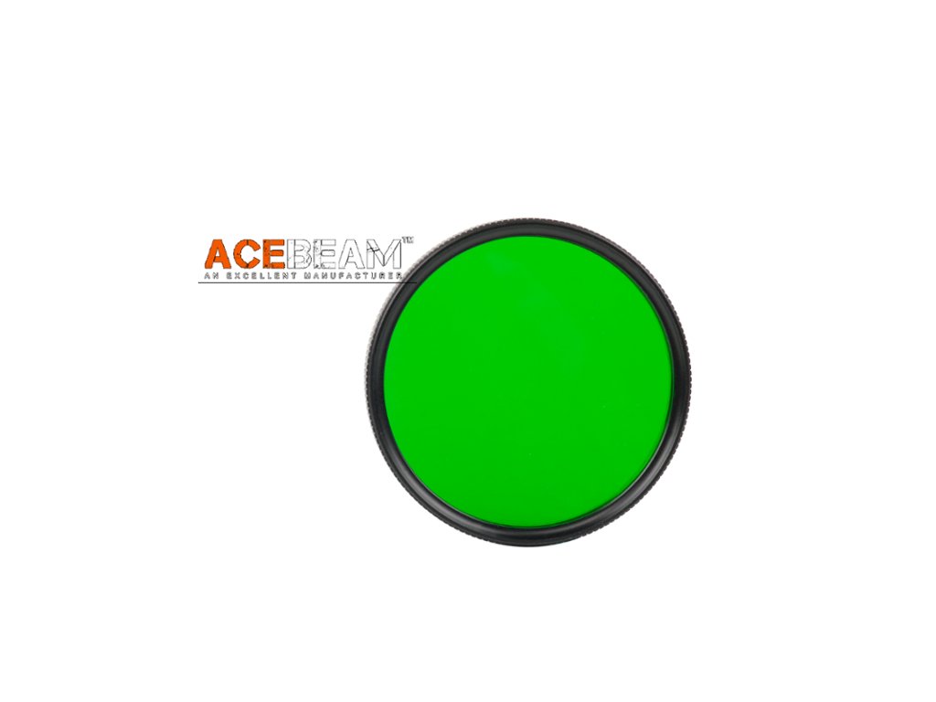Acebeam FR60 filter z tvrdeného hliníka pre LED baterku T27 - Zelený