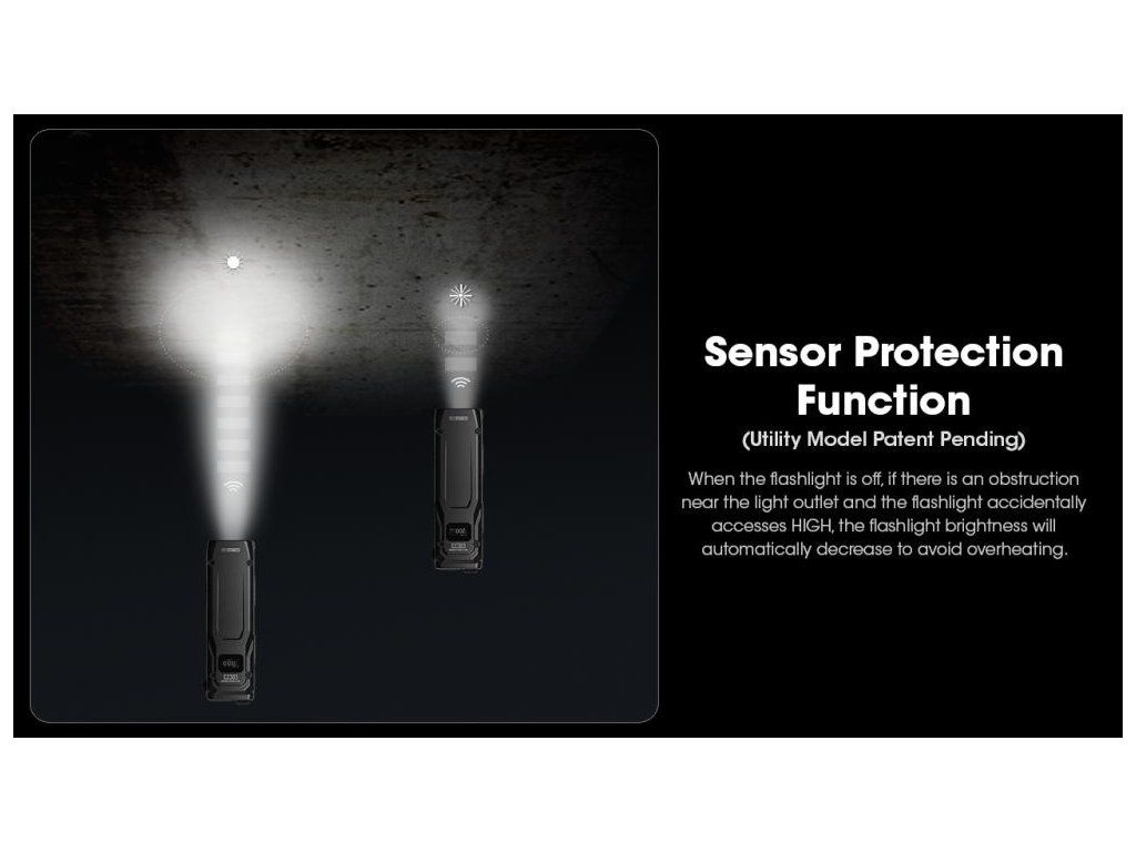 Nitecore EDC23 SABER oceľové telo s PVD titánovým povlakom — odolnosť proti škrabancom a pád z 2 metrov