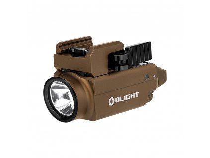 Svetlo na zbraň Olight Baldr S 800 lm Desert Tan – zelený laser