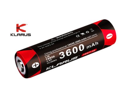 Klarus 18650 3600mAh GT 3,6V chránený, Profi akumulátor