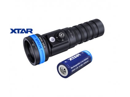Potápačská LED baterka Xtar D30 1600lm+1x Li-ion 26650 5200mAh+Li-ion nabíjačka MC1Plus