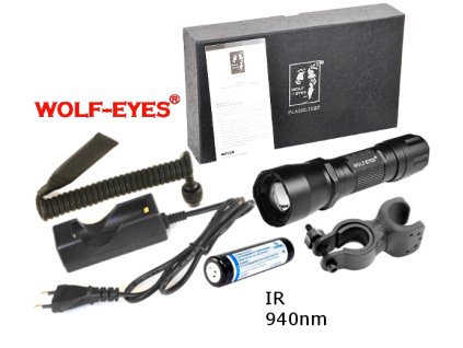 Prisvit k nočnému videniu Wolf-Eyes Defender III IR-940nm Full Set