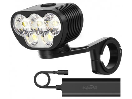 LED bicyklové svietidlo Magicshine Monteer 6500S, 6500lm + externý USB nabíjací Li-ion batériový pack 10000mAh 7,2V