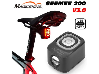 Magicshine SEEMEE 200 V3.0 zadná blikačka a brzdové svetlo s USB-C nabíjateľné