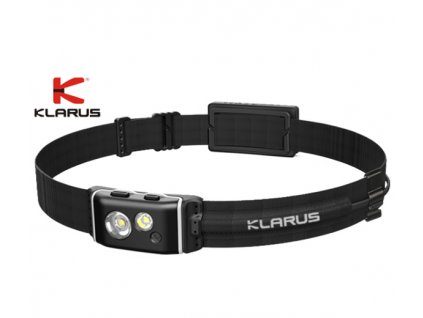 LED ultra tenká Čelovka Klarus HR1 Plus 600lm+1x vstavaný Li-ion aku. 2000mAh 3,7V USB-C nabíjateľná - Čierna