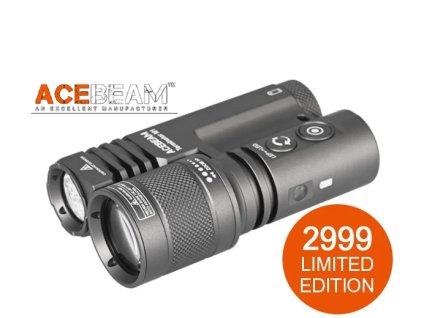 Prvá Duálna LEP/ LED Baterka Acebeam Terminator M1 + Li-ion 21700 5100mAh 15A s USB-C nabíjaním v tele - studená (6400K)