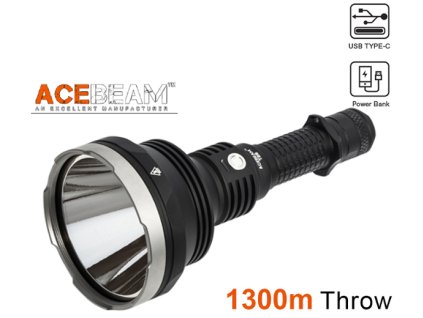LED Baterka Acebeam T28 + Li-ion aku. 21700 5100mAh 20A 3,7V, funkcia Powerbank, USB-C nabíjateľná