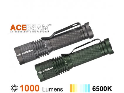 LED baterka Acebeam TAC AA, Studená biela LED, USB-C nabíjateľný Li-ion 14500 920mAh 3,7V - Zelená