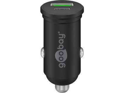 Goobay duálna autonabíjačka 45W USB-C PD čierna - SvetelnaPosta.sk