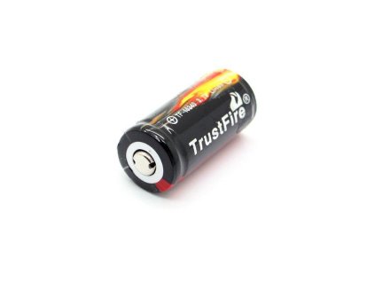 Trustfire 16340/CR123A 880 mAh Li-ion 3,7V BUTTON top  s ochranou